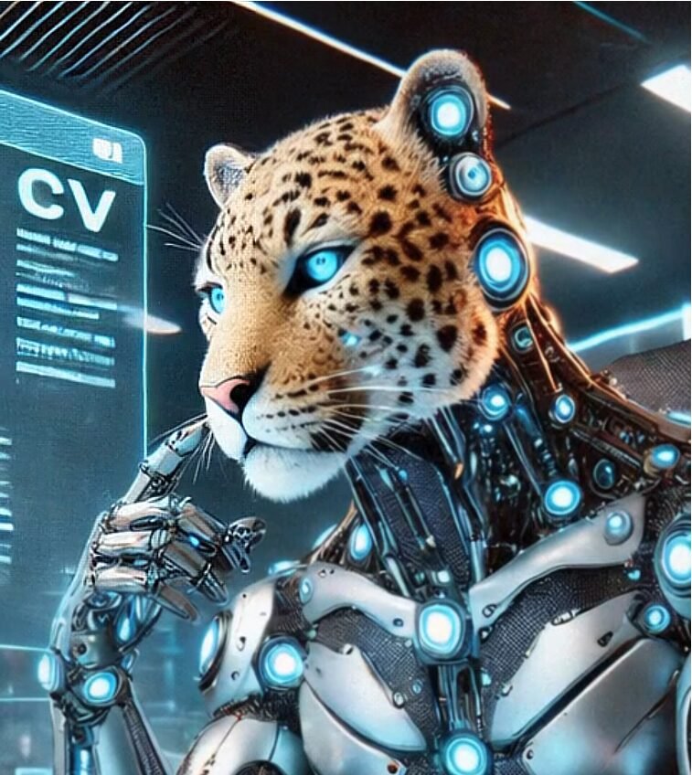 léopard cyborg
